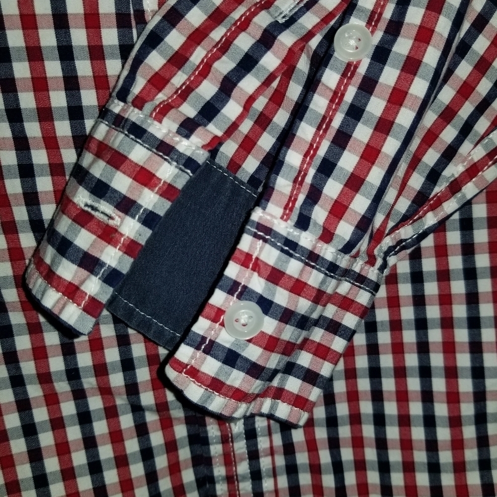 Le Chateau Long Sleeve Button Up Blouse Size L 16.5 - 17 - Picture 7 of 12